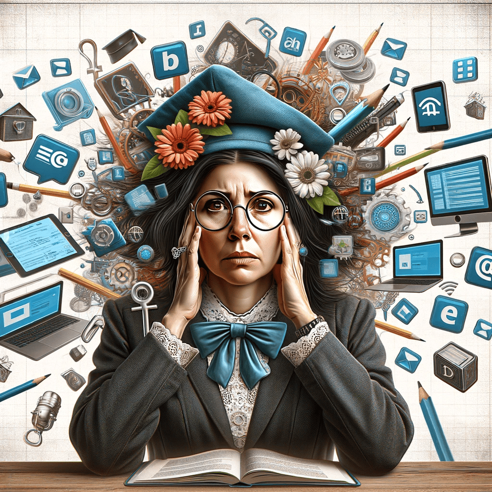 The sprawl of applications overwhelms teachers. 