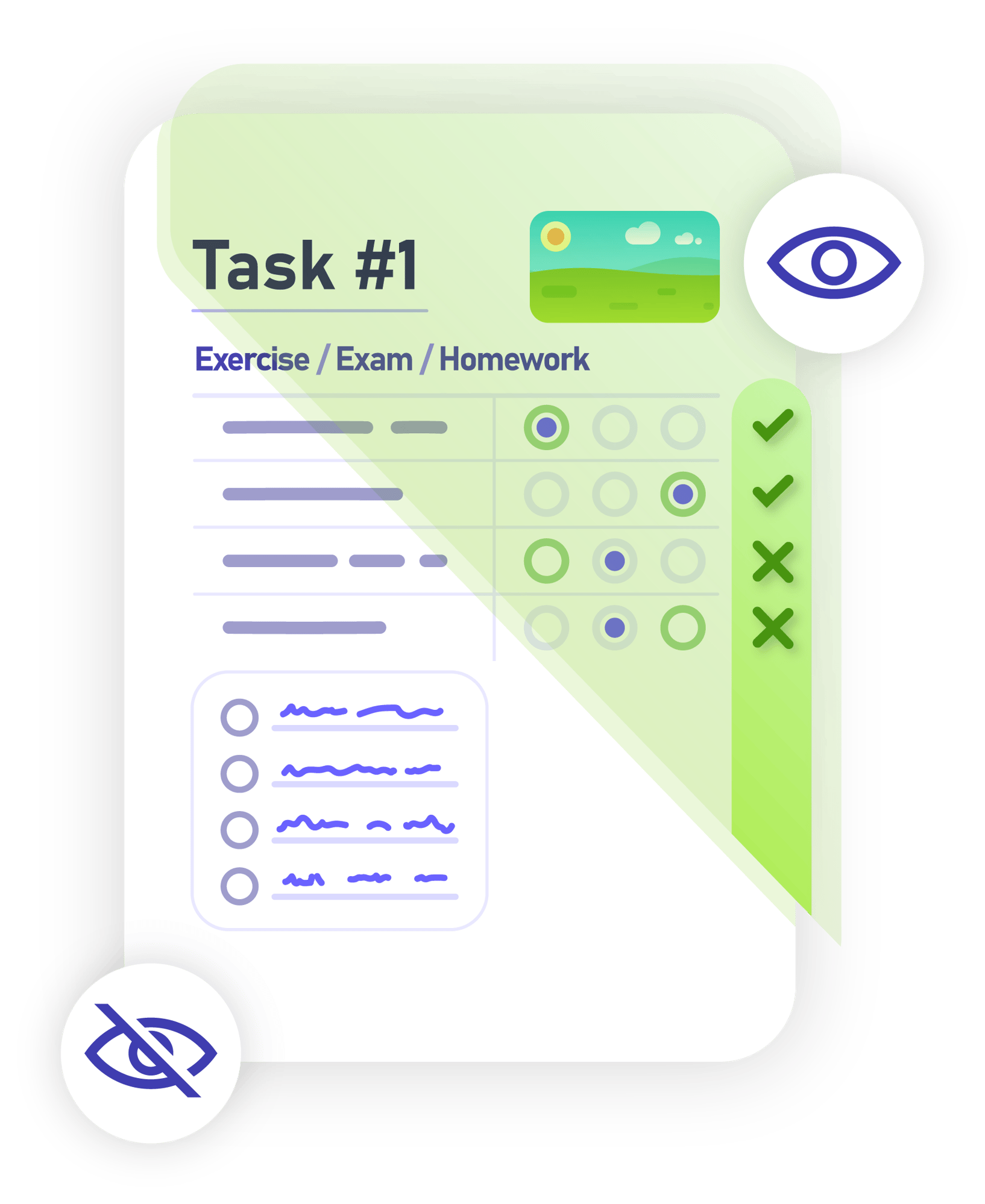 Solution Sheet Overlay