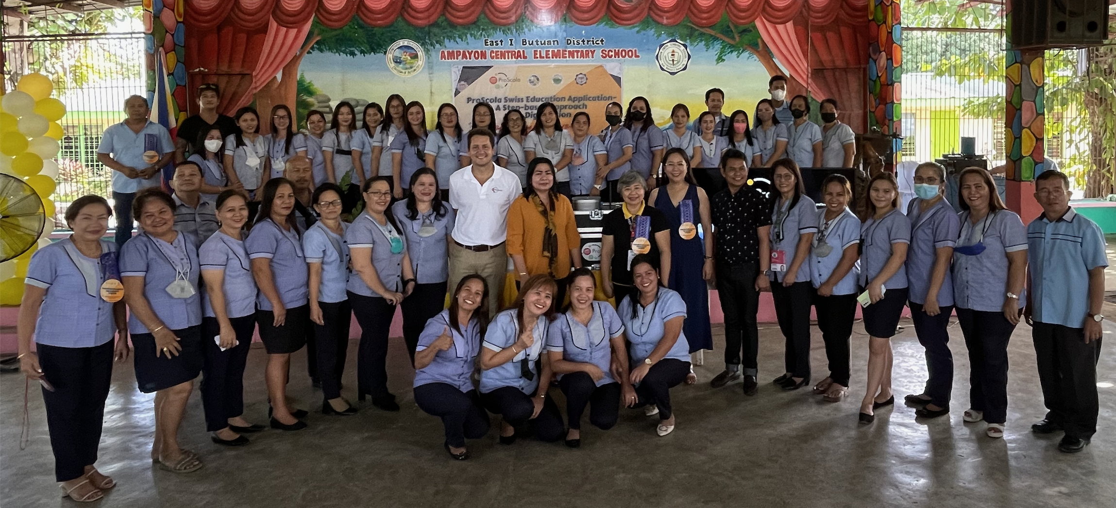 Teachers and ProScola at Ampayon Elementary 